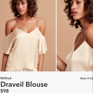 Wilfred Draveil Ivory Satin Top